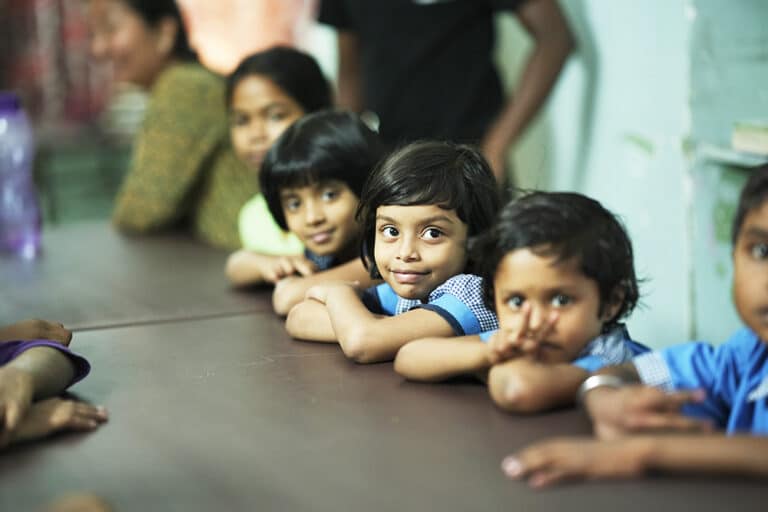 group of street children at House of Hope, Calcutta - India