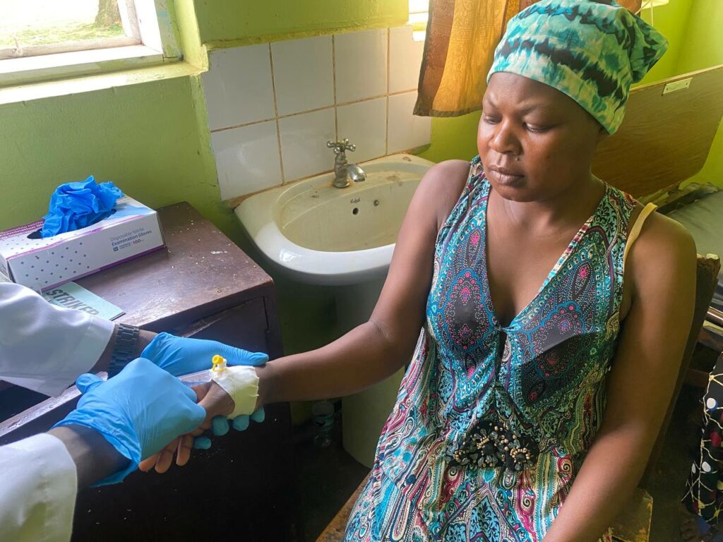 Jackline is a Ugandan woman being treated at the Village Medical Clinic