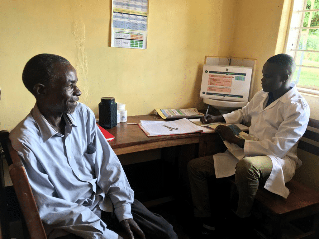 Wilfred is a Ugandan man, he is grateful for the clinic that is helping him thrive despite being diagnosed with HIV