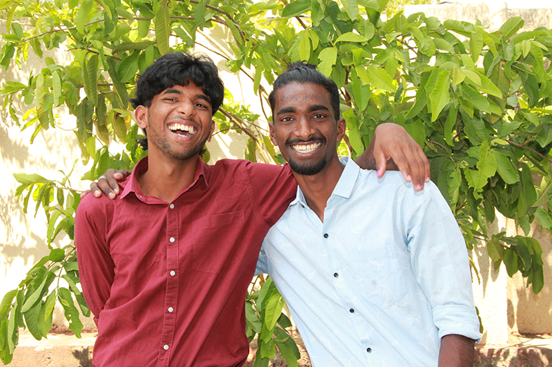 brothers from the streets who are now in university thanks to the Streams of Mercy Education Fund