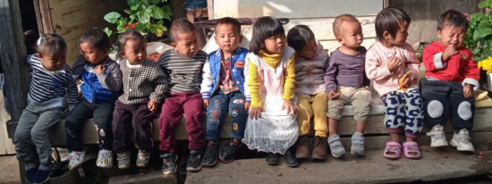 Father's Heart preschool children from a very poor area that are cared for by staff while parents work.