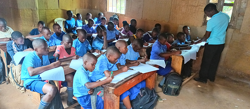 St. Ameria students in the classroom